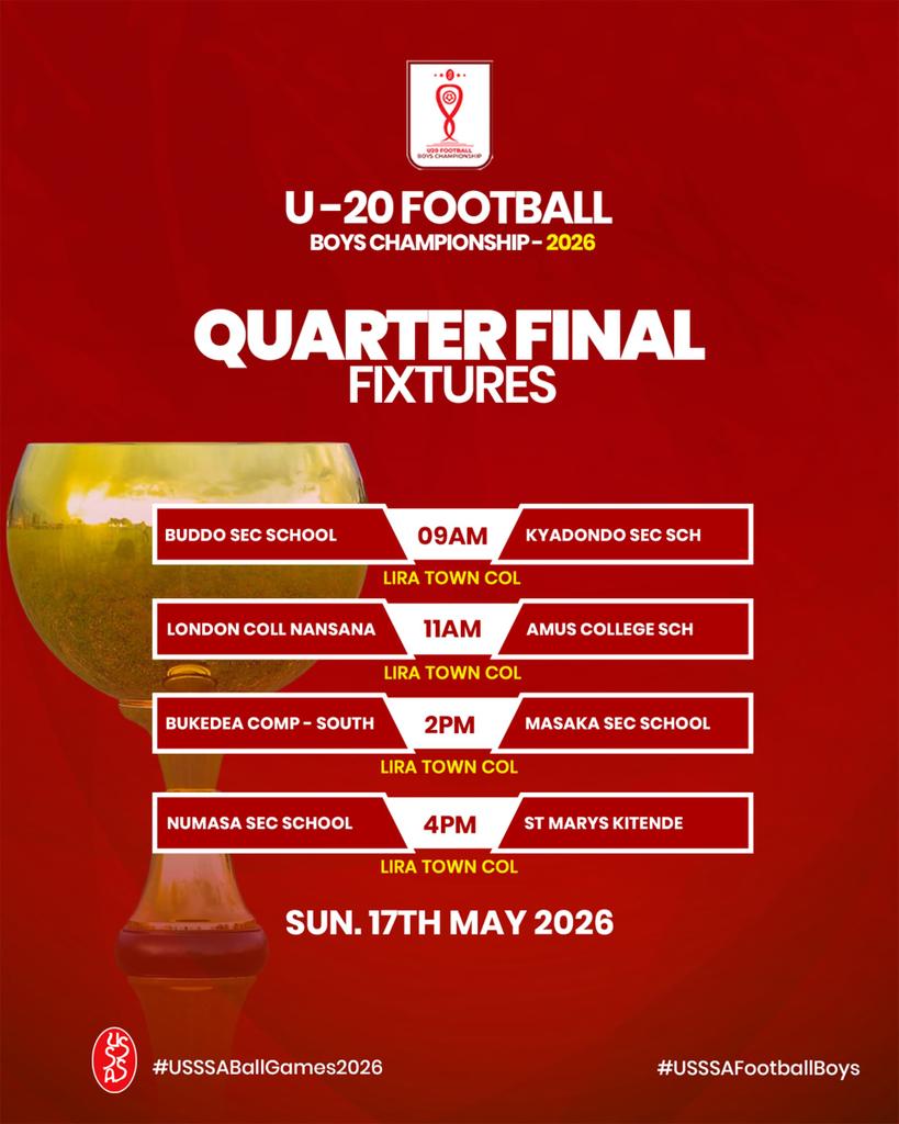 2026 USSSA Boys Football: AMUS College, Kitende Face Quarter Final Underdogs 3